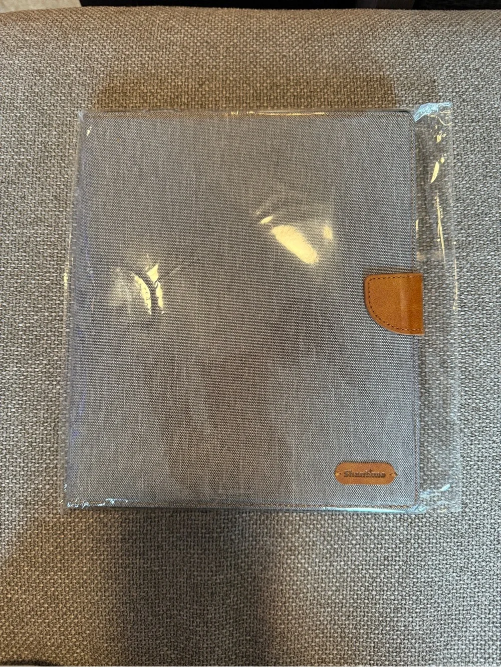 Gray Fabric Tablet Folio Case with Tan Accent for Remarkable 2